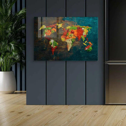Spices Glass Wall Art - LUXARTDECO