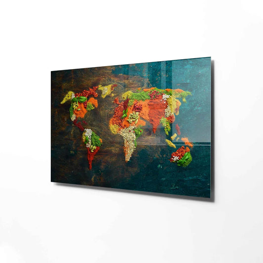 Spices Glass Wall Art