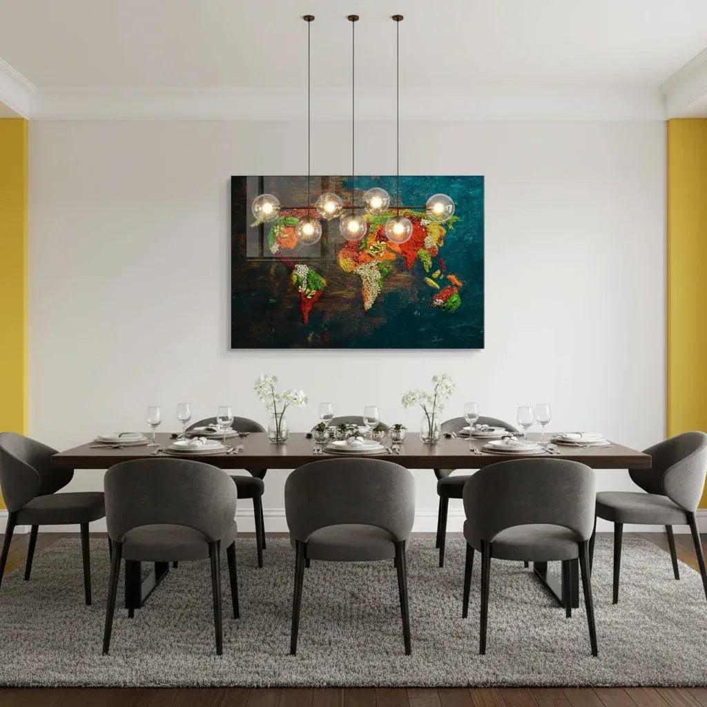 Spices Glass Wall Art - LUXARTDECO