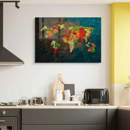 Spices Glass Wall Art - LUXARTDECO