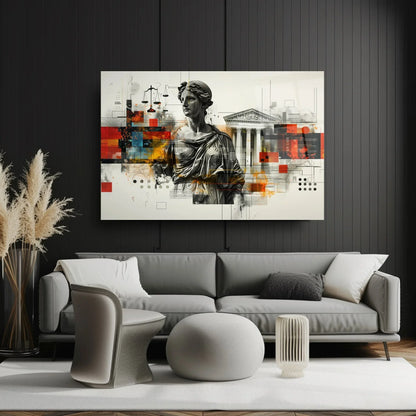 Themis Glass Wall Art - LUXARTDECO
