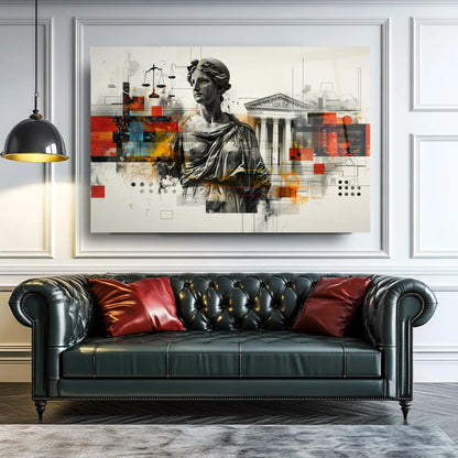 Themis Glass Wall Art - LUXARTDECO
