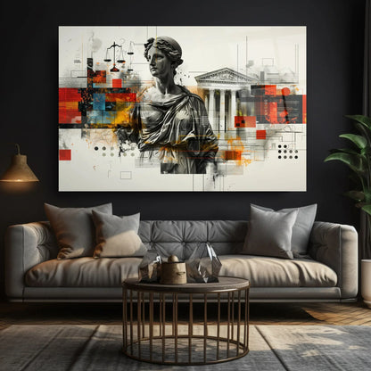 Themis Glass Wall Art - LUXARTDECO