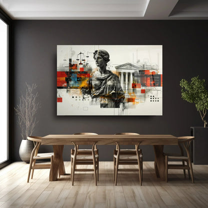 Themis Glass Wall Art - LUXARTDECO