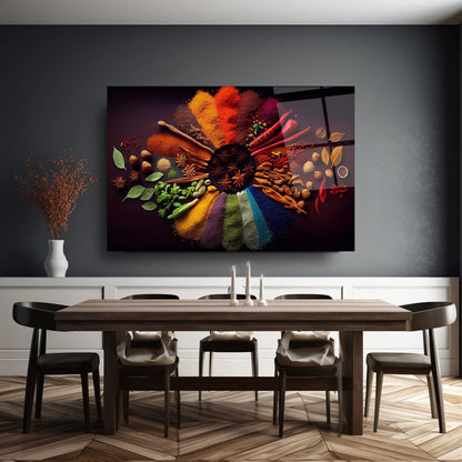Natural Spices Glass Wall Art - LUXARTDECO
