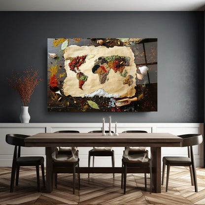 Vibrant Spices Glass Wall Art - LUXARTDECO