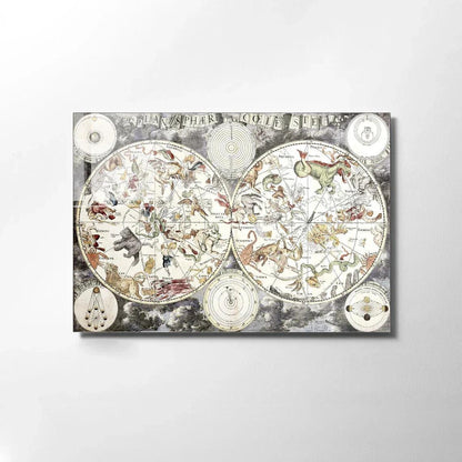 World Map Glass Wall Art - LUXARTDECO