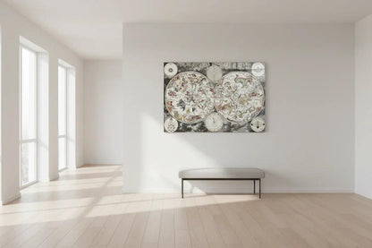 World Map Glass Wall Art - LUXARTDECO