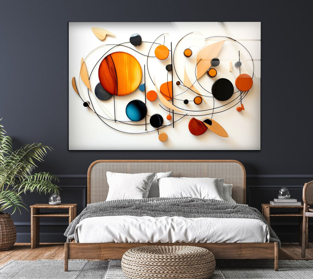 Abstract Glass Wall Art