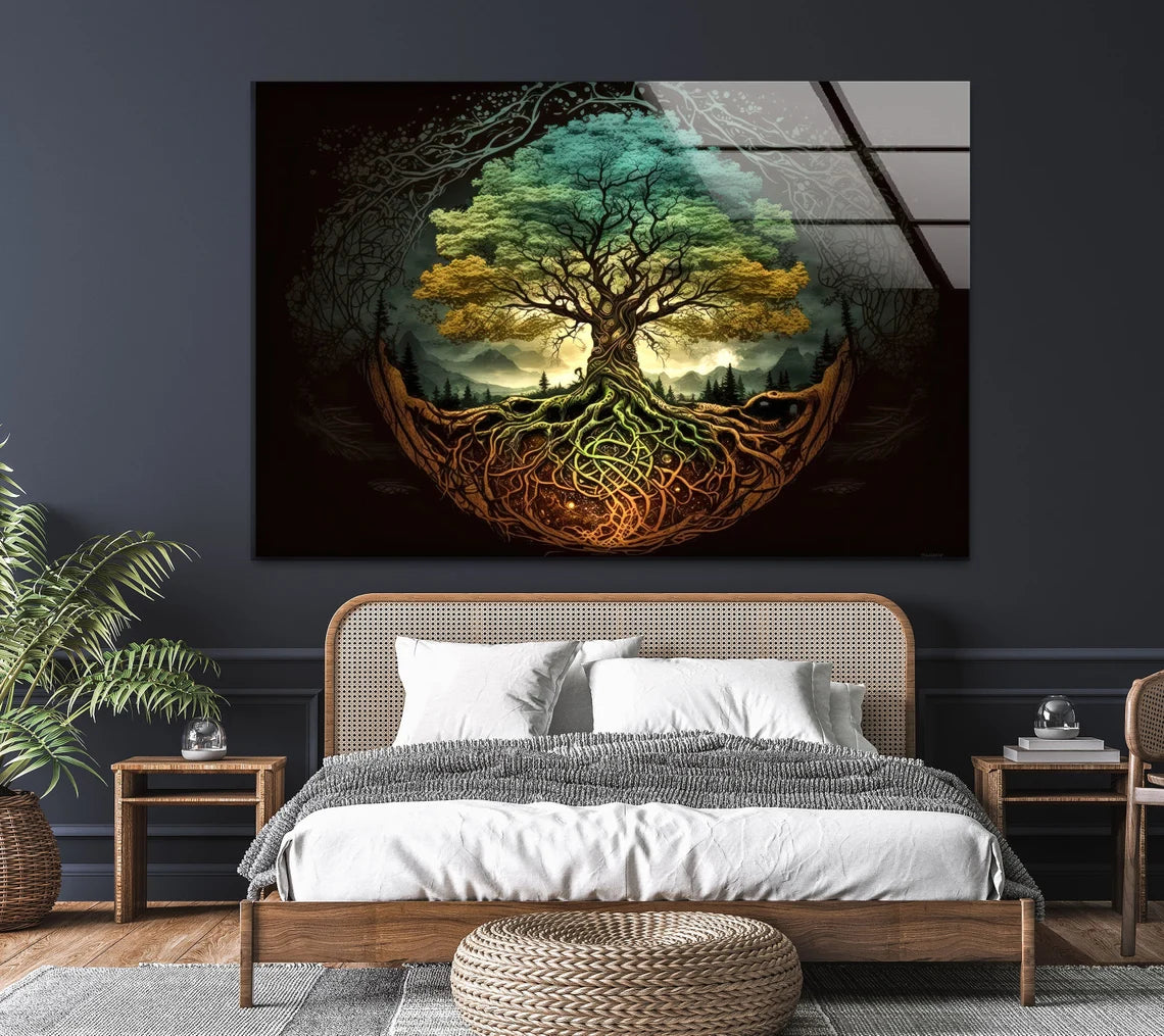 Tree of Life Glass Wall Art