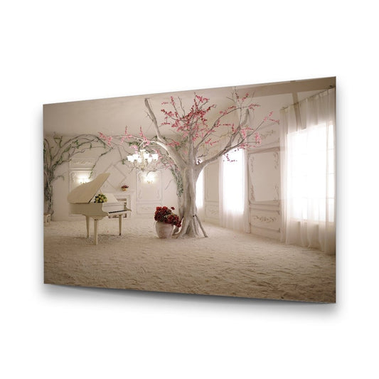White Room Glass Wall Art