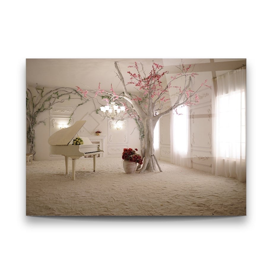 White Room Glass Wall Art