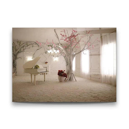 White Room Glass Wall Art - LUXARTDECO