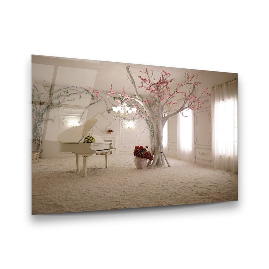 White Room Glass Wall Art