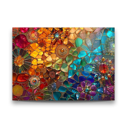 Colorful Glass Wall Art - LUXARTDECO