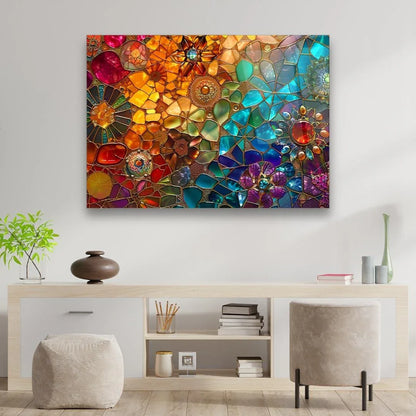 Colorful Glass Wall Art - LUXARTDECO