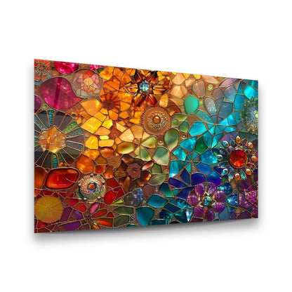 Colorful Glass Wall Art - LUXARTDECO