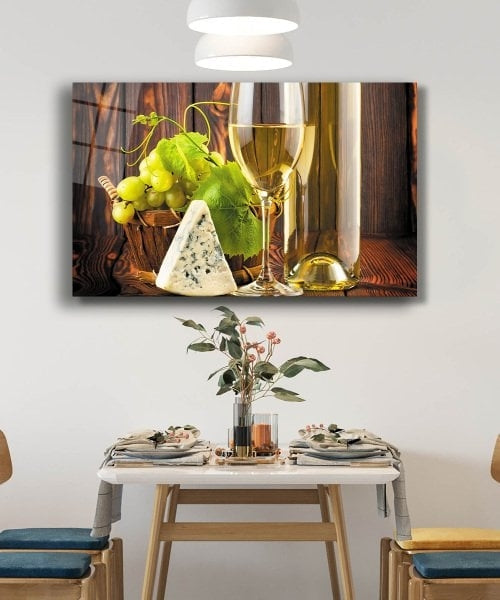 White Vine Glass Wall Art