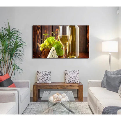 Green & Yellow Vine Glass Wall Art - LUXARTDECO