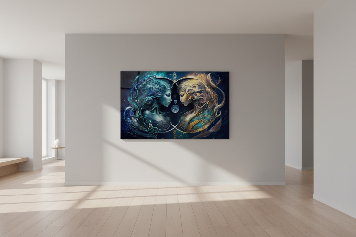 Décoration murale en verre Magnolia