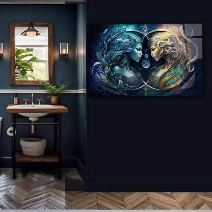 Gemini Glass Wall Art - LUXARTDECO