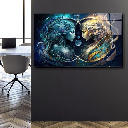 Gemini Glass Wall Art - LUXARTDECO