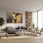 Klimt-Inspired Glass Wall Art - LUXARTDECO