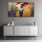 Klimt-Inspired Glass Wall Art - LUXARTDECO