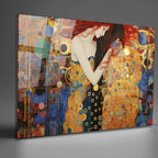 Klimt-Inspired Glass Wall Art - LUXARTDECO