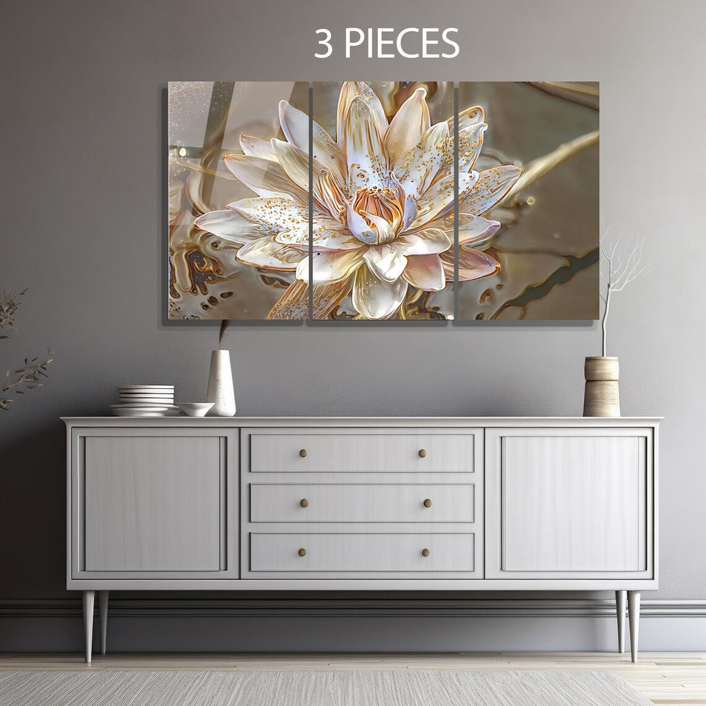 Tableau mural en verre Fleur de lotus