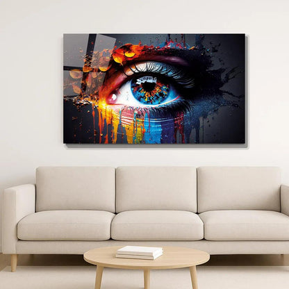 Azure Eye Glass Wall Art - LUXARTDECO