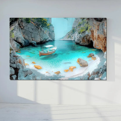 Exotic River Glass Wall Art - LUXARTDECO
