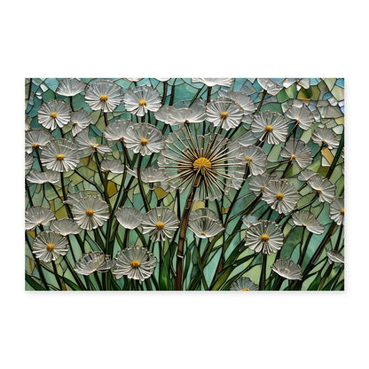 Daisies Glass Wall Art
