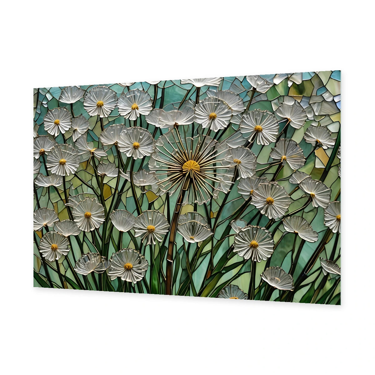 Daisies Glass Wall Art