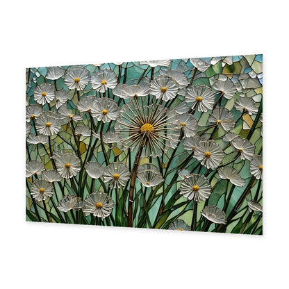 Daisies Glass Wall Art