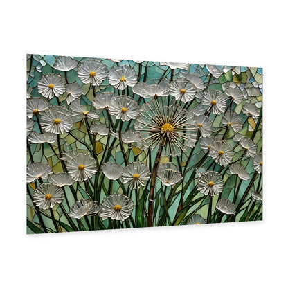 Daisies Glass Wall Art