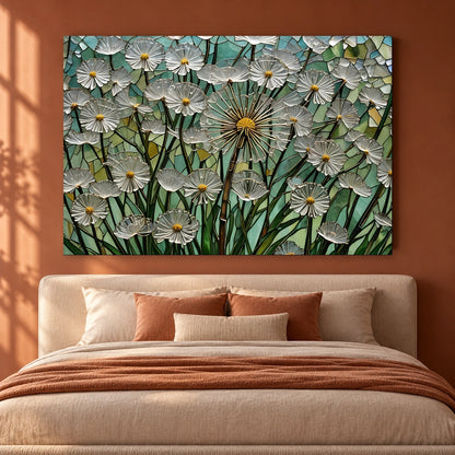 Daisies Glass Wall Art