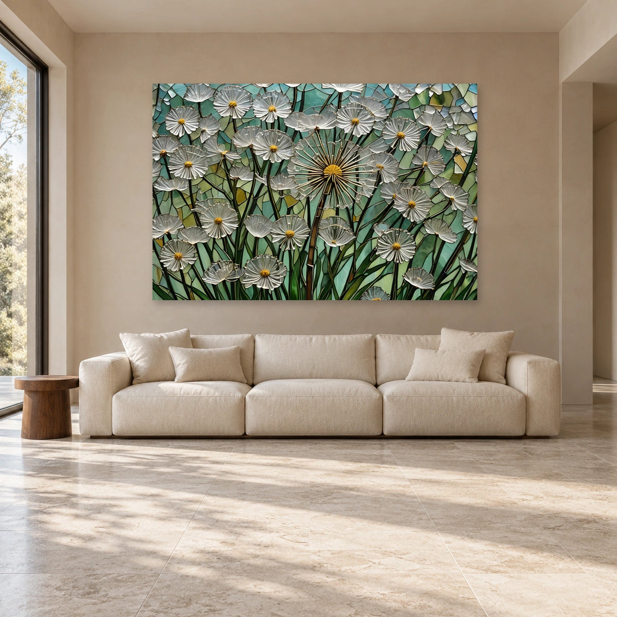 Daisies Glass Wall Art