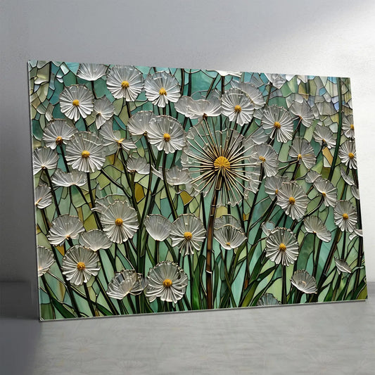 Daisies Glass Wall Art