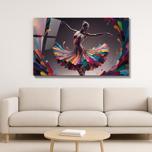 Ballerina Glass Wall Art