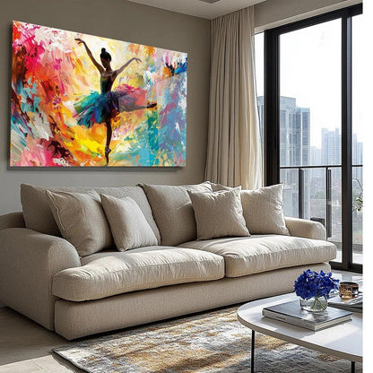 Ballerina Glass Wall Art - LUXARTDECO
