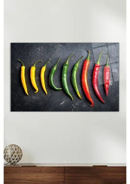 Pepper Glass Wall Art - LUXARTDECO
