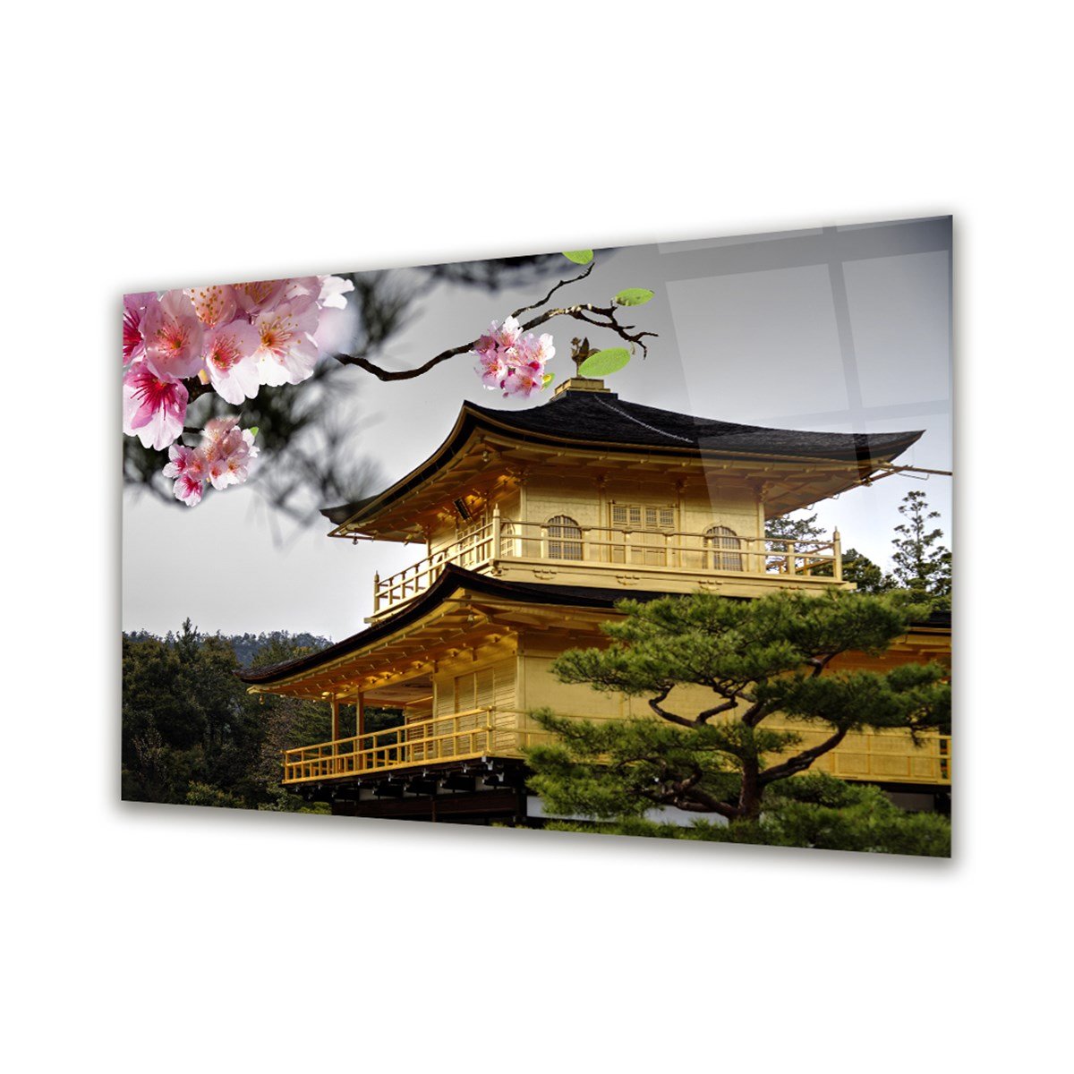 Kinkaku-ji  Glass Wall Art