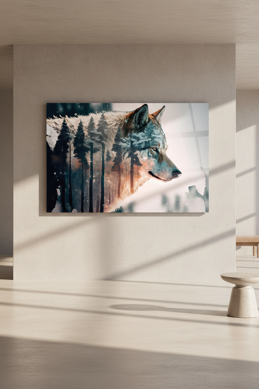 Décoration murale en verre Arbre de vie 