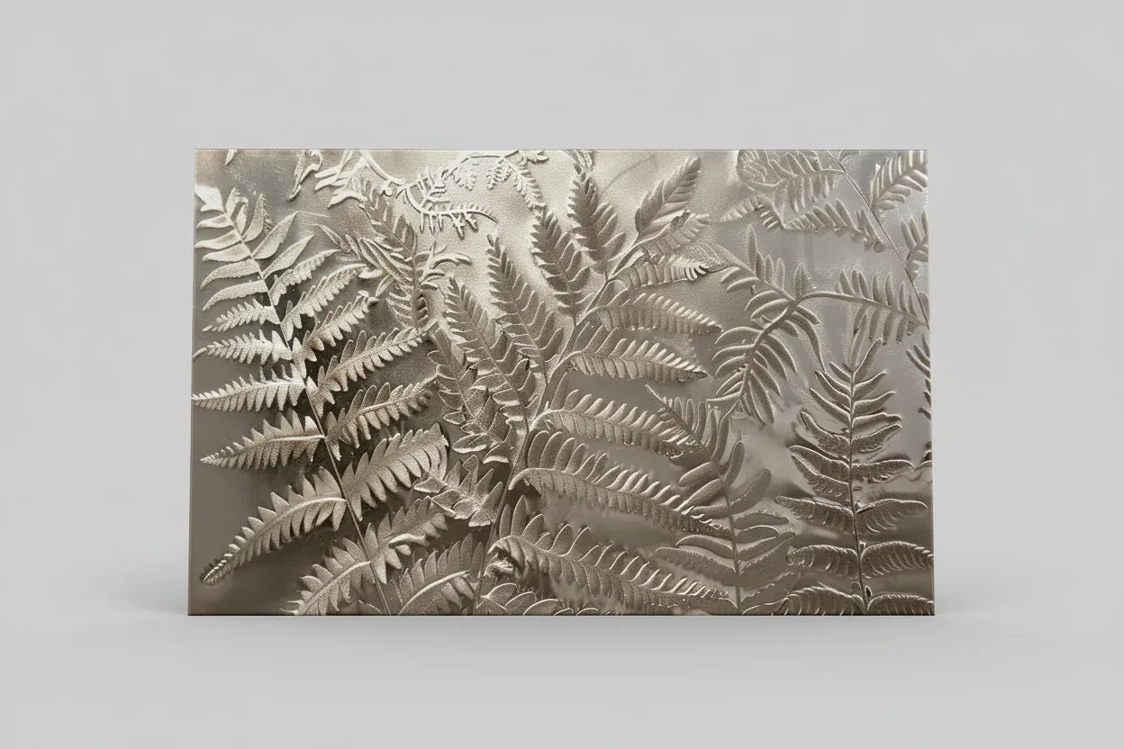 Leafy Plant Glass Wall Art - LUXARTDECO