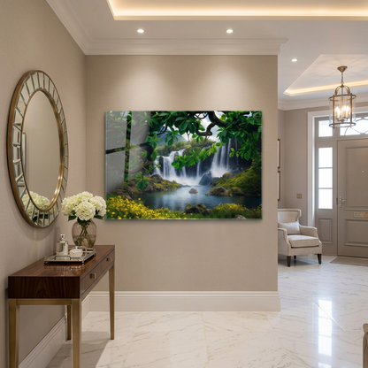 Cascata Quadro in Vetro Temperato