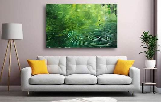 Water Drop Glass Wall Art - LUXARTDECO