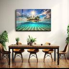 Décoration murale en verre Arbre de vie 