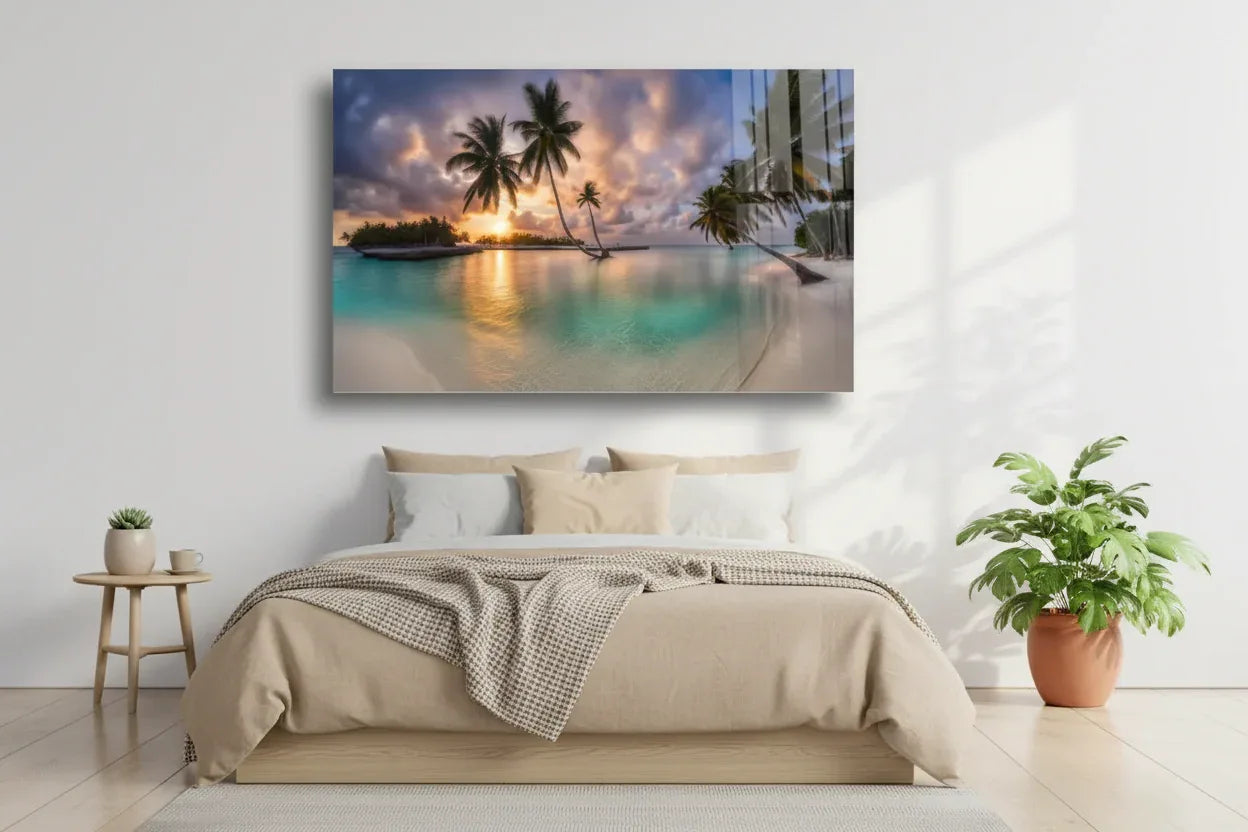 Sunset Glass Wall Art - LUXARTDECO