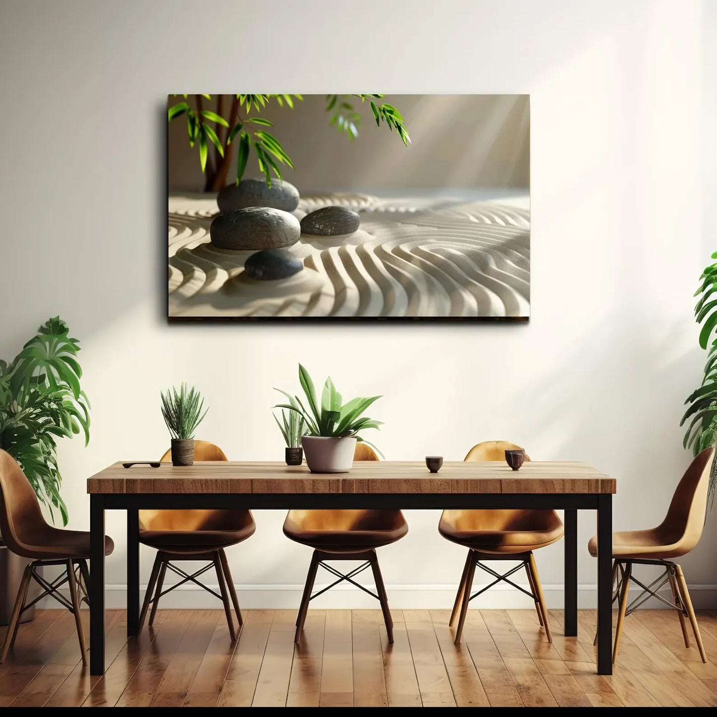 Zen Garden Glass Wall Art - LUXARTDECO